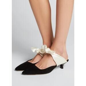 The Row Coco Suede & Satin Mules size 39 1/2